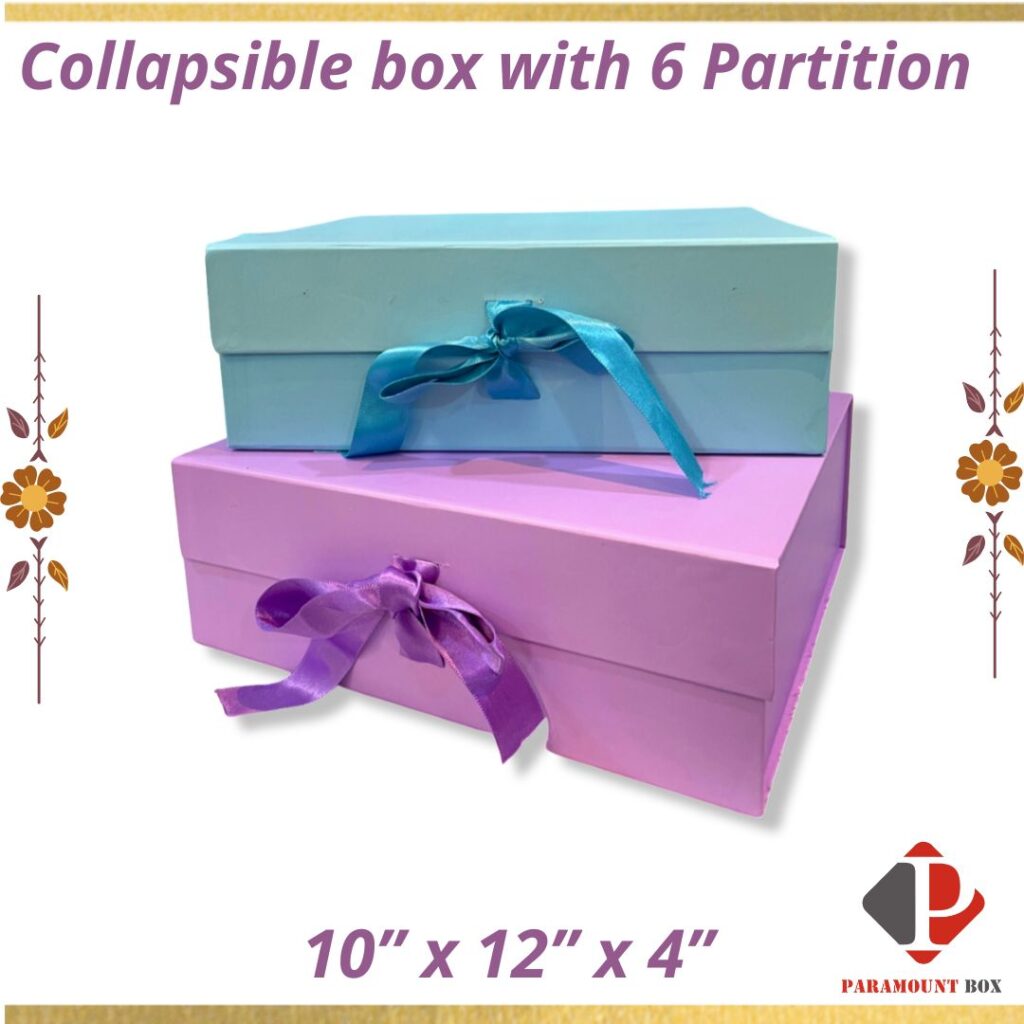 Collapsible Box with 6 Partition (10”x12”x4”) – Packageworld